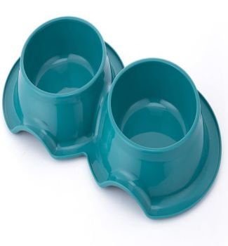 Pets Club Plastic Double Bowl Anti-Ant Without Bowl, 98 ml, Size 38*21*5.5 Cm -Gr