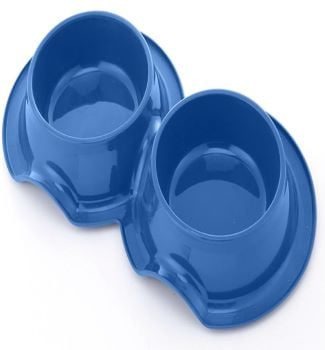 Pets Club Plastic Double Bowl Anti-Ant Without Bowl, 98 ml, Size 38*21*5.5 Cm-B
