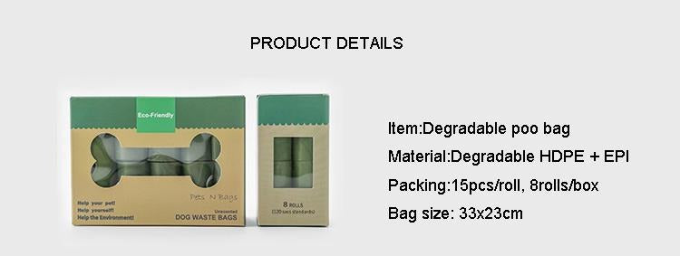 Pets Club Bio Degradable Waste Bag - 23*33 Cm - 8 Rolls / Box
