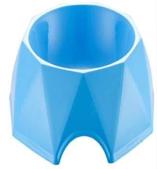 Diamond Shape Pet Bowl (M) 19.6*19.6*6Cm-Blue