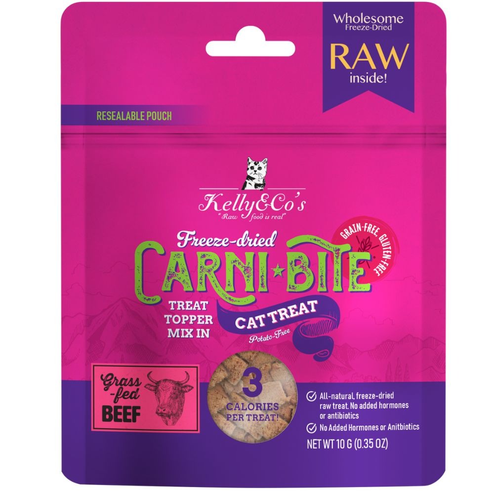 KELLY &amp; CO'S Freeze Dried Carni Bite Topper Mix In Beef For Cat treat - 10g