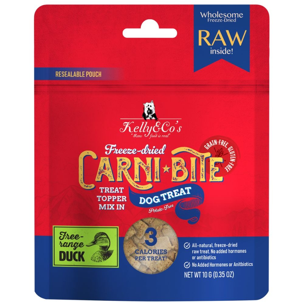 KELLY &amp; CO'S Freeze Dried Carni Bite Topper Mix In Duck For Dog Treat  -10g