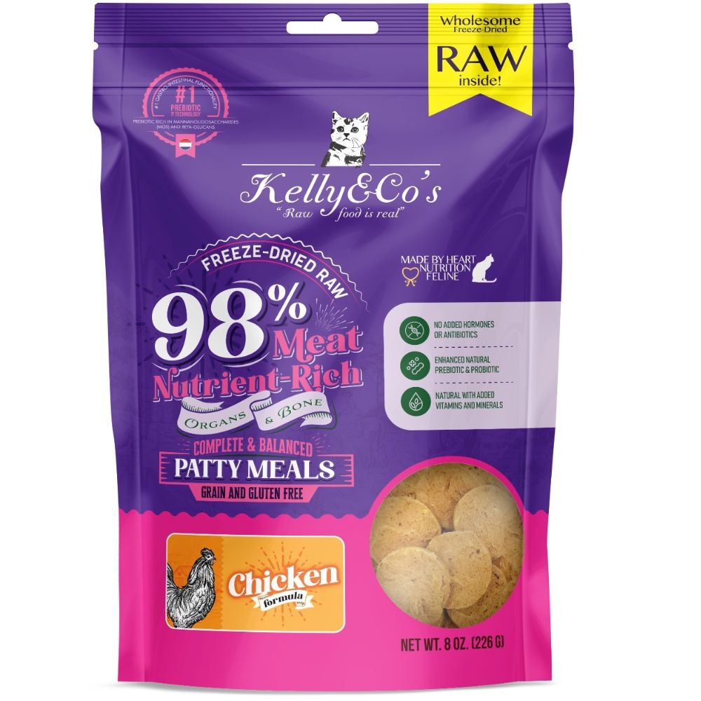 KELLY &amp; CO'S Freeze Dried Patty Meals Chicken For Cat- 226g