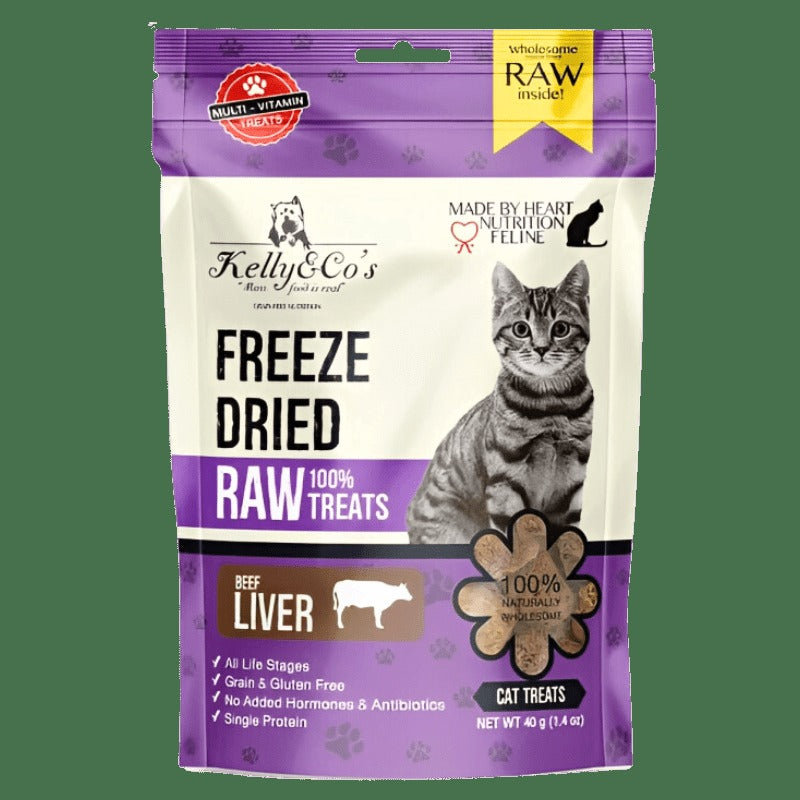 KELLY &amp; CO?S Single Ingredient Freeze-dried Beef Liver for Cat - 40g