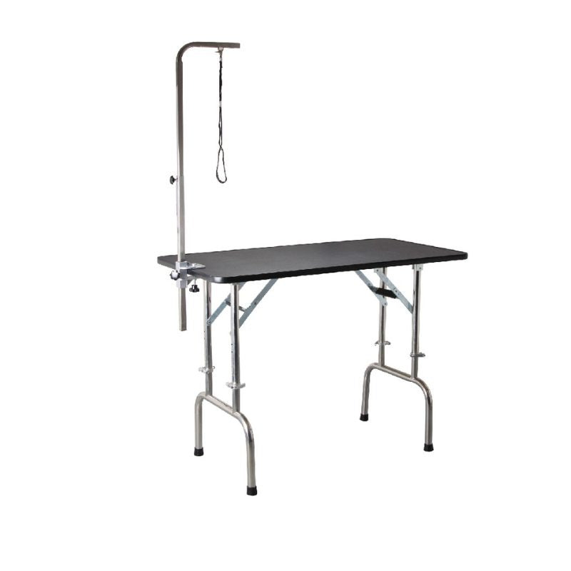 Aeolus Height Adjustable Folding Table With Grooming Arm Kit(120*60*81-93cm)