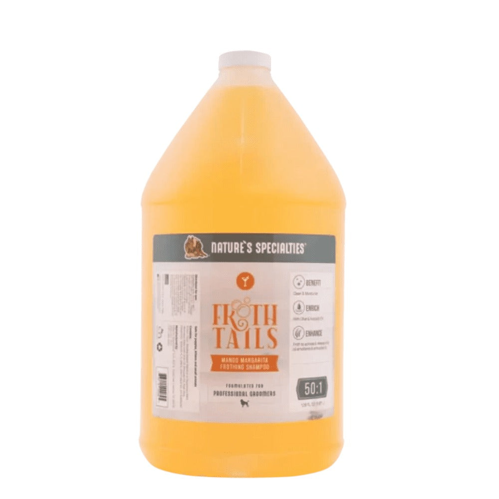 Natures Specialties Froth Tails Mango Margarita Shampoo Gallon For Dogs &amp; Cats-3.8L