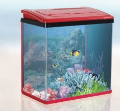 Perfect Aquarium Set With Internal Filter Light Mini:238X230X265 :Red