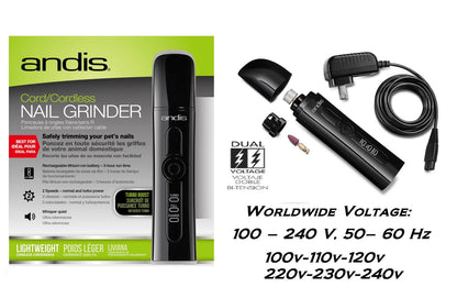 Andis Cord/Cordless Nail Grinder Set