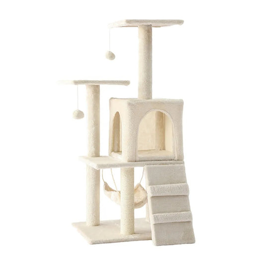 Cozy Paws Cat tower-beige 50 * 40 * 110 cm?With hammock?