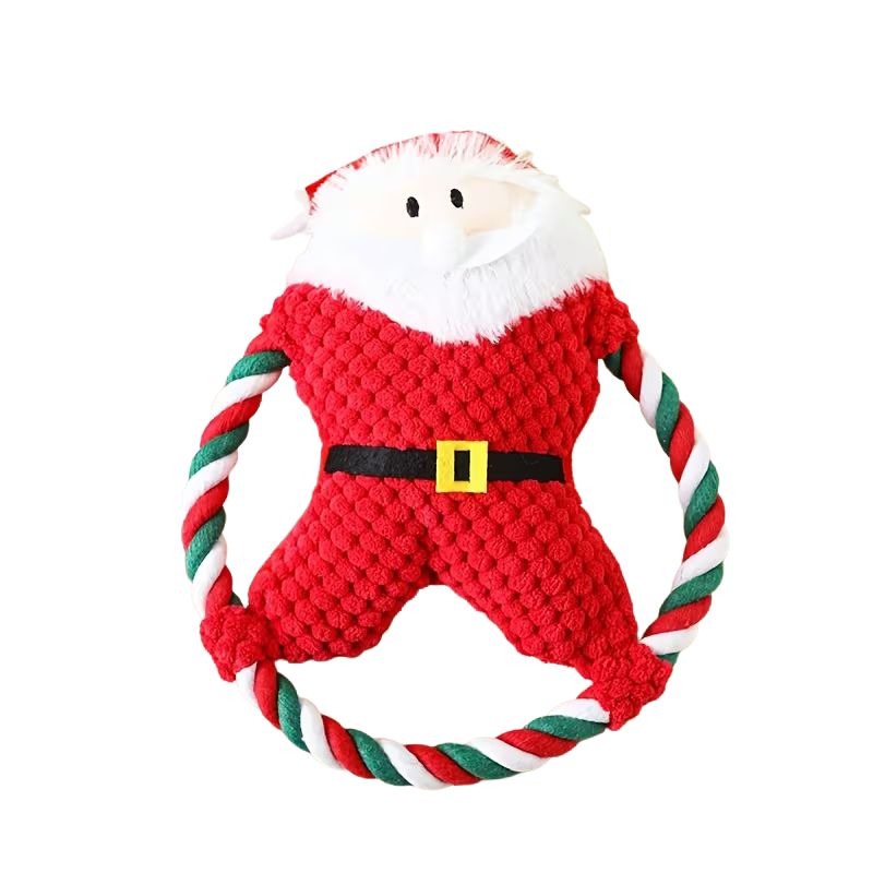 Christmas Cartoon Rope Toy for Dogs